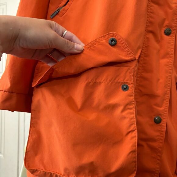 Eddie Bauer women’s XL Orange Utility Jacket Lightweight Casual Coat - Picture 12 of 13